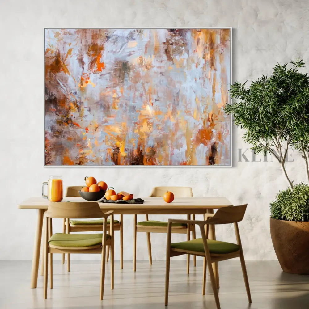 Cosmic Collision Canvas - Hand Painting