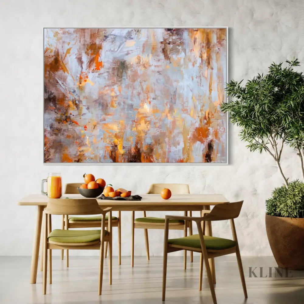 Cosmic Collision Canvas - Hand Painting 