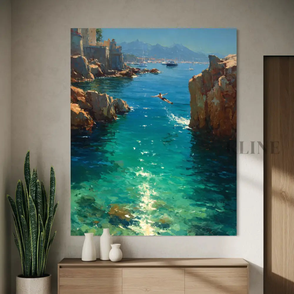 Côte d’Azur Dreams - Hand Painting