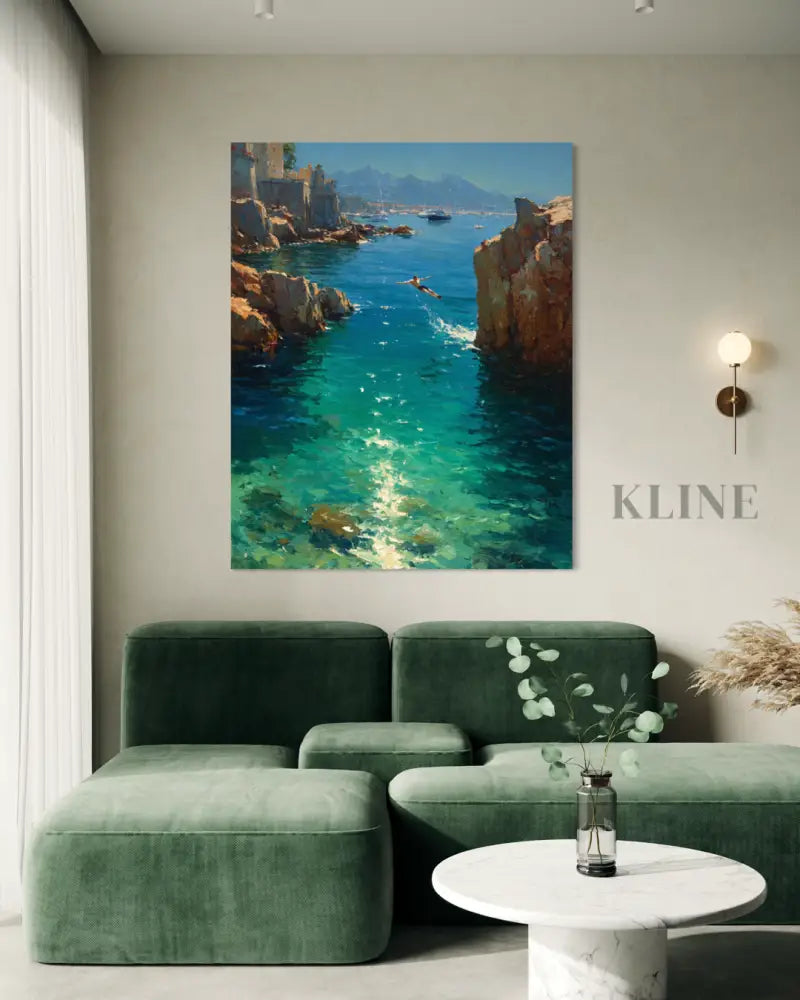 Côte d’Azur Dreams - Hand Painting 
