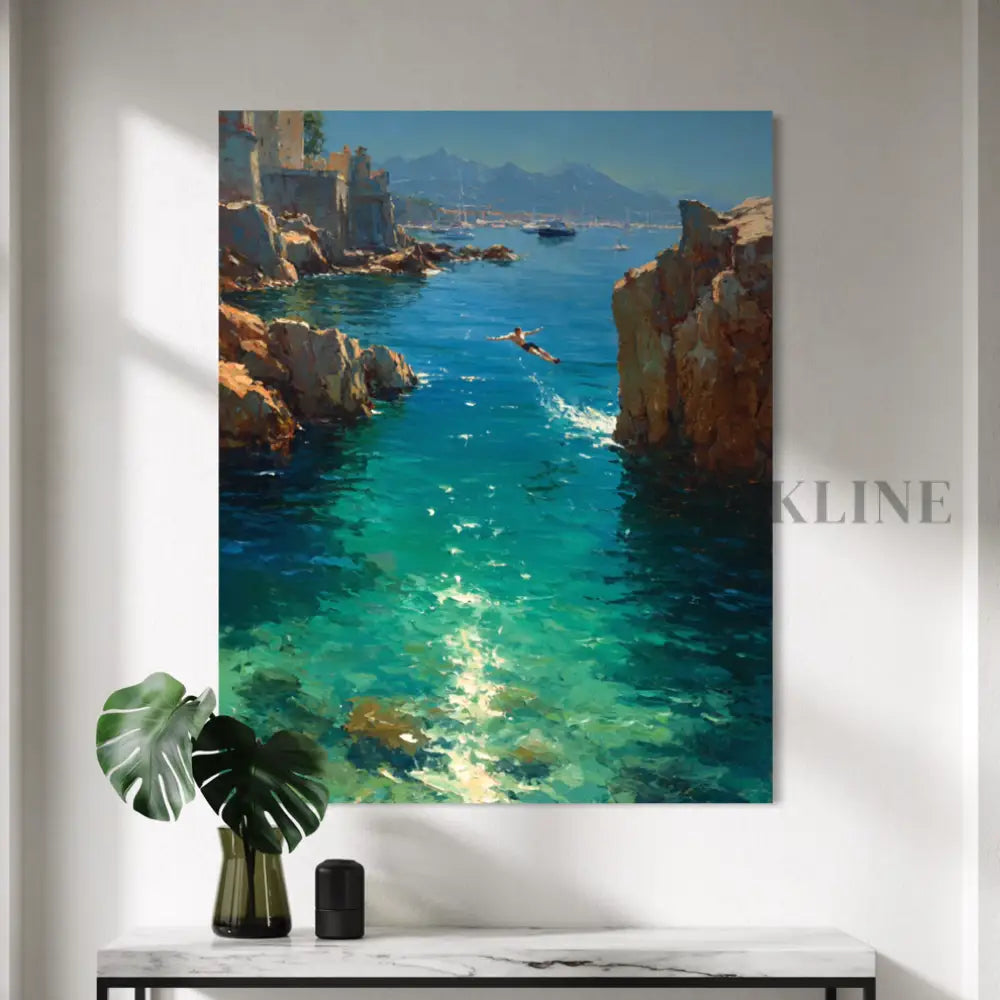 Côte d’Azur Dreams - Hand Painting 
