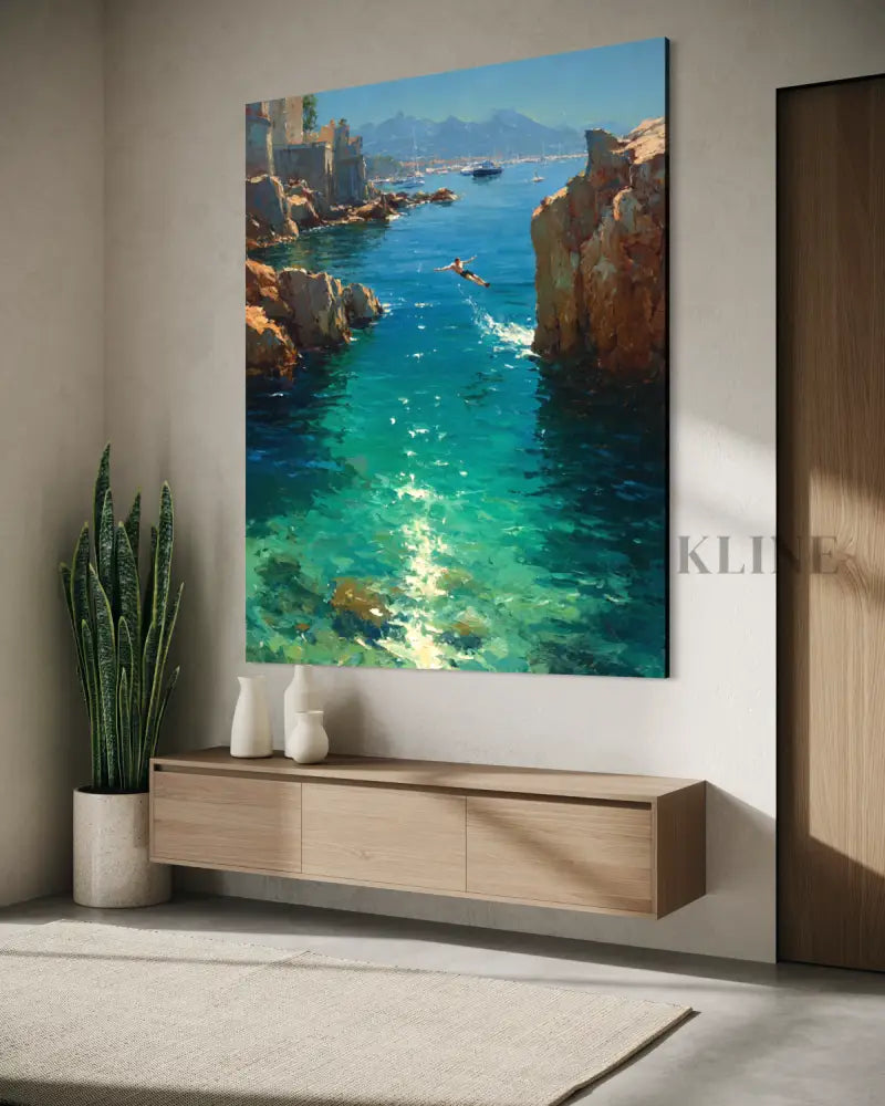 Côte d’Azur Dreams - Hand Painting 