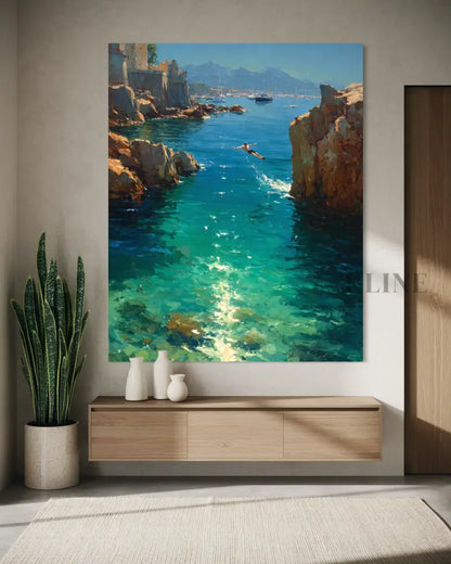 Côte d’Azur Dreams - Hand Painting