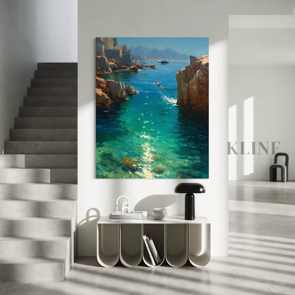 Côte d’Azur Dreams - Hand Painting