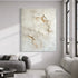 Cracked Earth in Gold - Hand Painting