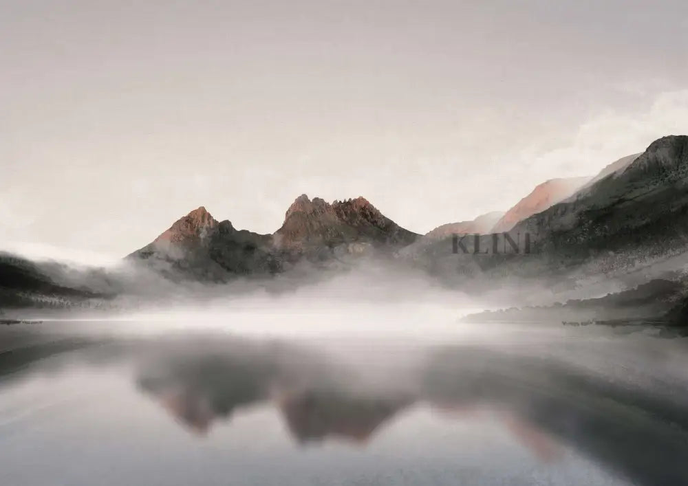 Cradle Mountain Sunrise - Hand Painting Arte de la pared del salón