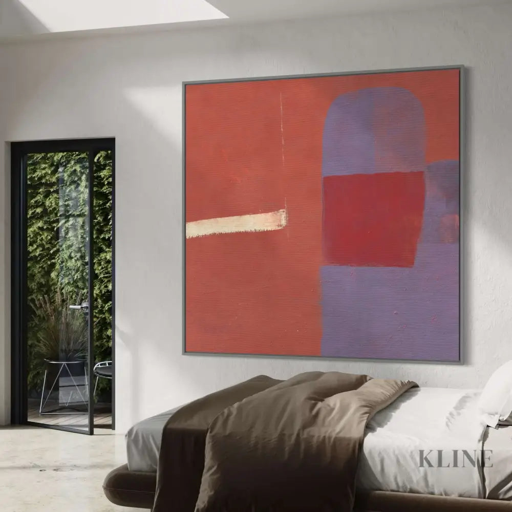 Crimson Wave - Hand Painting