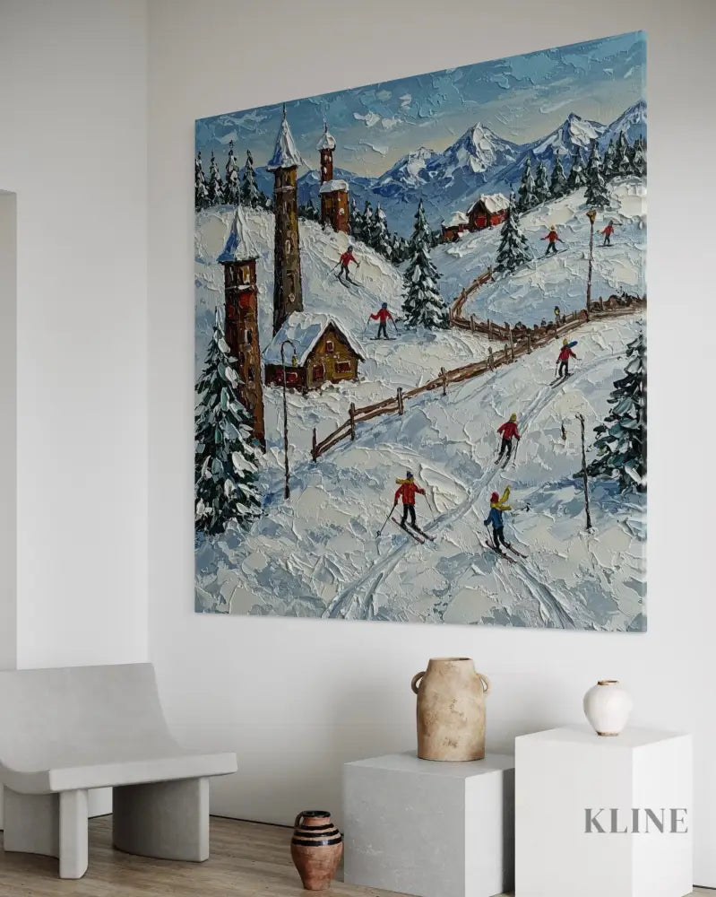 Cross-Country Village - Hand Painting