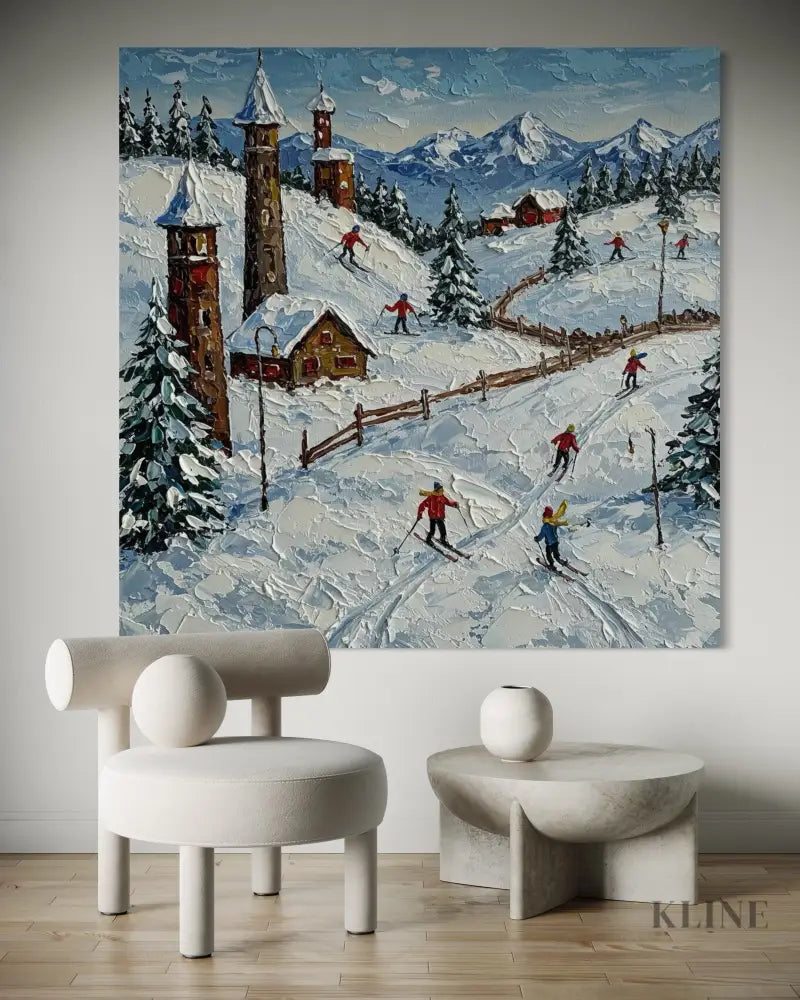 Cross-Country Village - Hand Painting