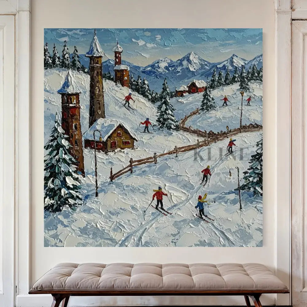 Cross-Country Village - Hand Painting