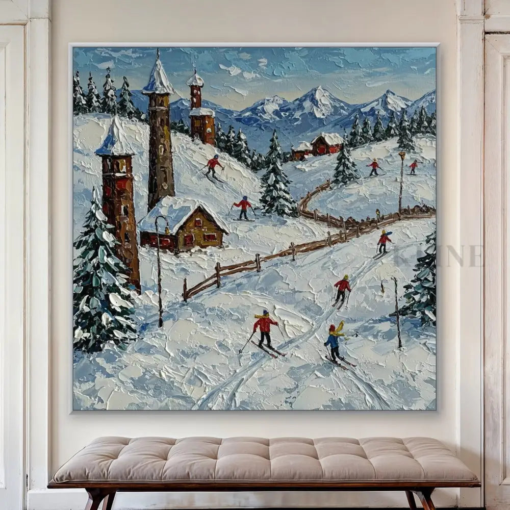 Cross-Country Village - Hand Painting