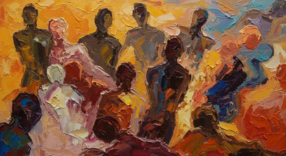Crowd Dynamics - Hand Painting