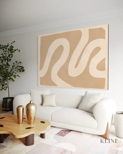 Curved Shapes 1 - Hand Painting
