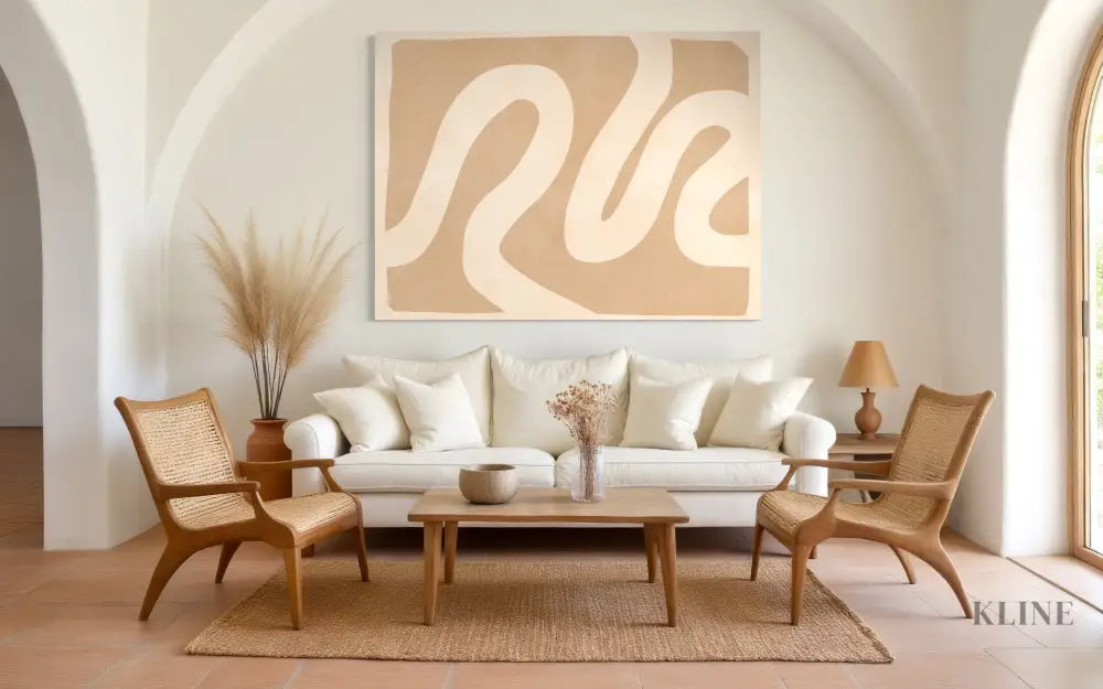 Curved Shapes 1 - Hand Painting