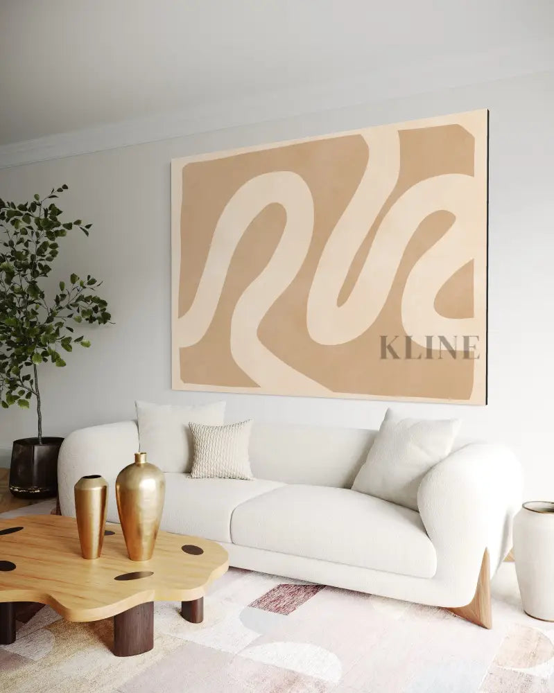 Curved Shapes 1 - Hand Painting Black-Friday-Sale