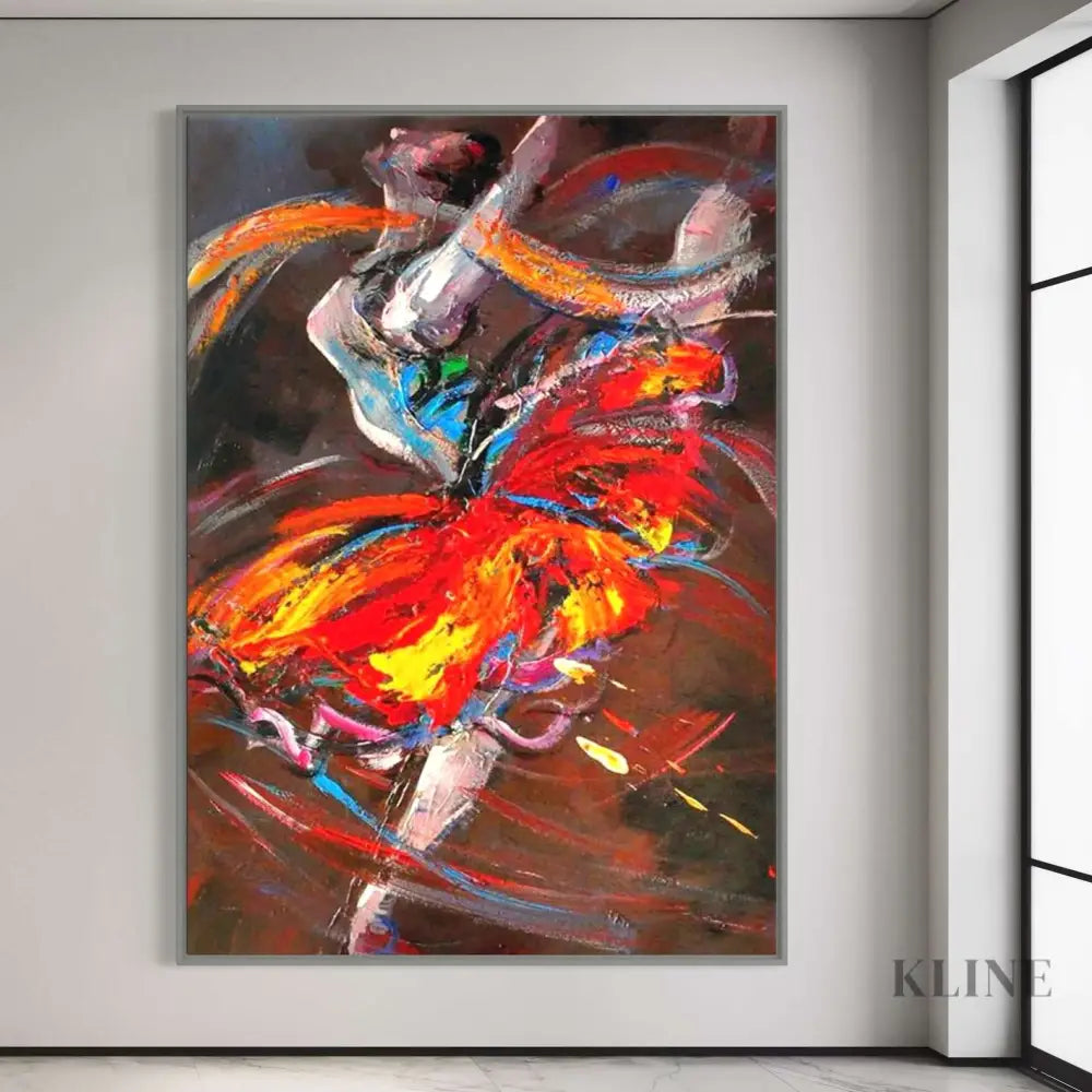 Vibrant hand-painted wall art titled &