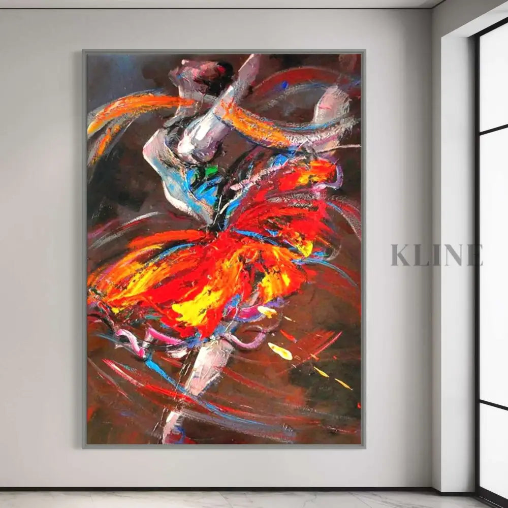 Vibrant hand-painted wall art titled &