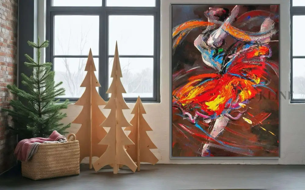 Vibrant hand-painted wall art & 
