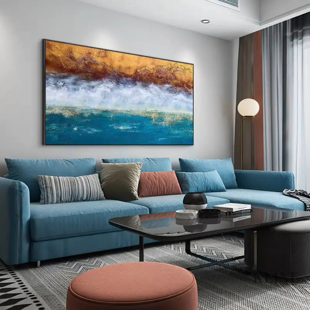 Dance of Waves - Hand Painting