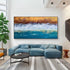 Dance of Waves - Rolled Canvas / 50x100cm / 20x39’’ - Hand Painting
