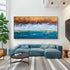 Dance of Waves - Rolled Canvas / 50x100cm / 20x39’’ - Hand Painting