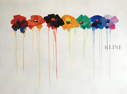 Dancing Brushstrokes - Hand Painting