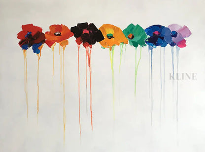 Dancing Brushstrokes - Hand Painting