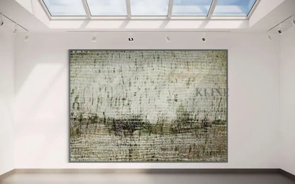 Dancing Rain Green - Hand Painting