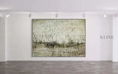 Dancing Rain Green - Hand Painting