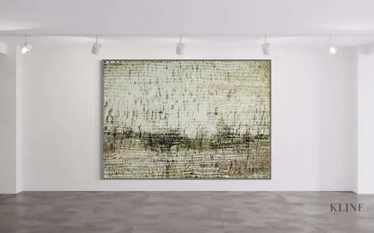 Dancing Rain Green - Hand Painting
