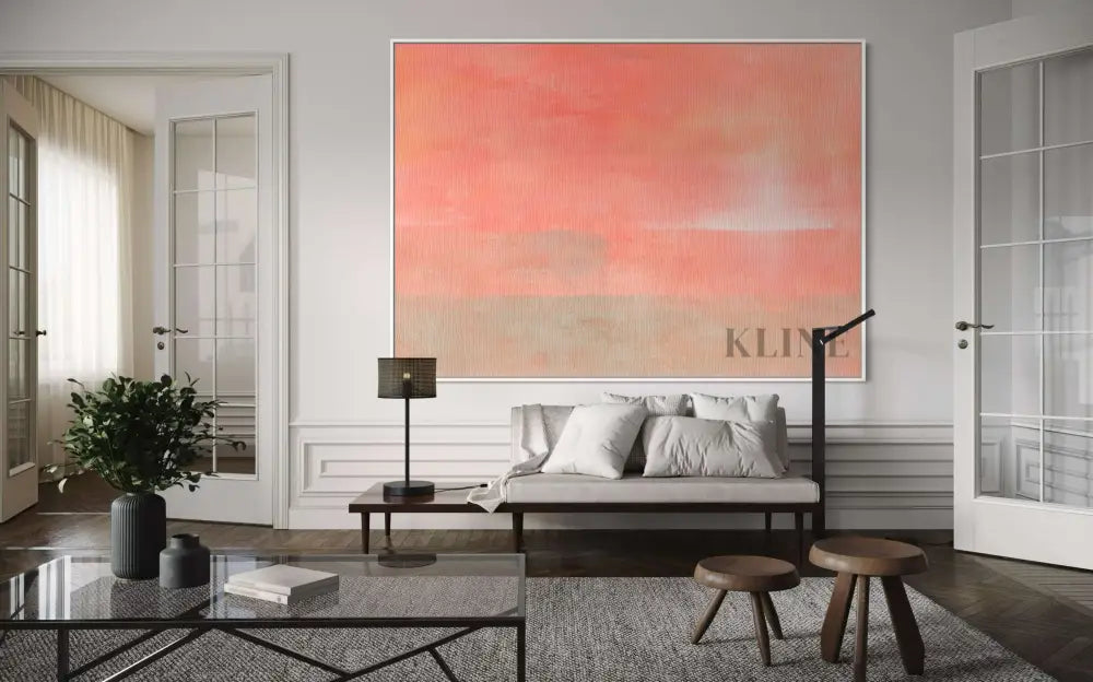 Dawn Skyline - Hand Painting Dining Room Wall Art