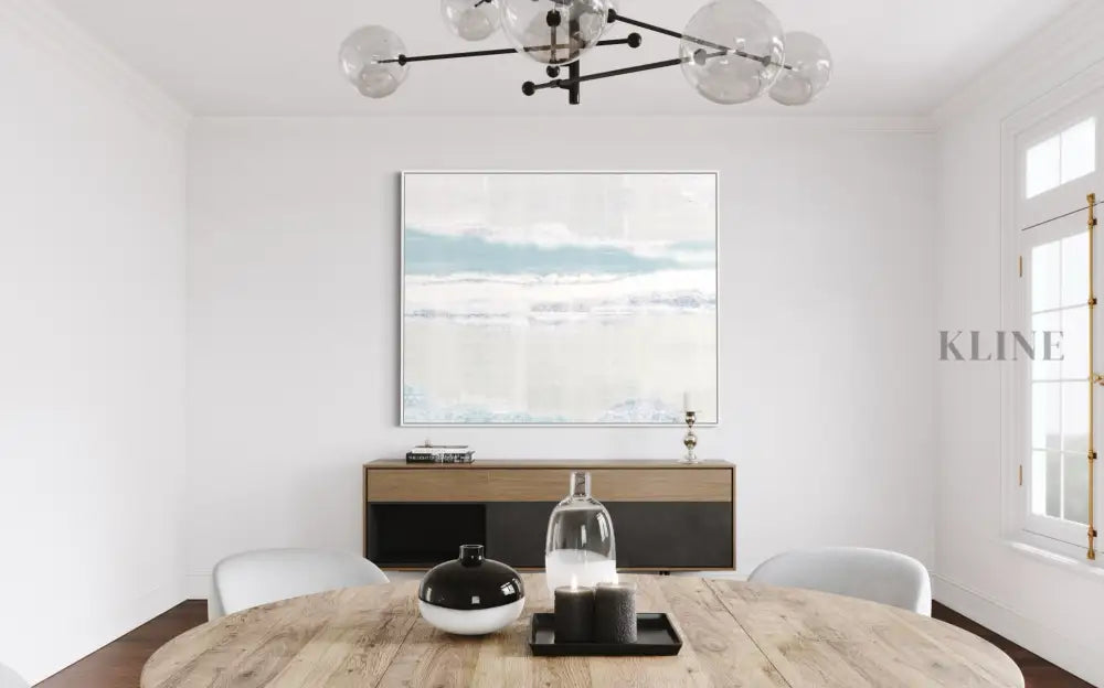 December Mist - Hand Painting Art mural contemporain moderne