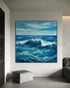 Deep Blue Respite - Hand Painting