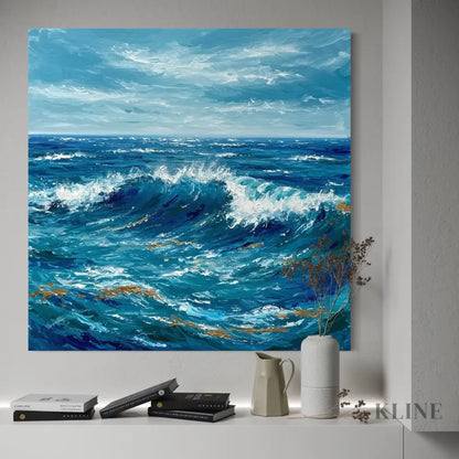 Deep Blue Respite - Hand Painting