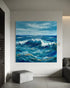 Deep Blue Respite - Hand Painting