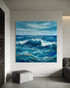 Deep Blue Respite - Hand Painting