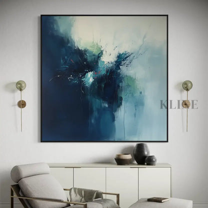Deep Blue Silence - Hand Painting