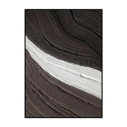 Deep Brown Grey and Cream Textured - Hand Painting