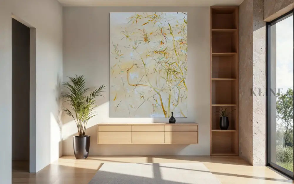 Delicate Bamboo Painting - Hand Painting