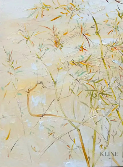 Delicate Bamboo Painting - Hand Painting