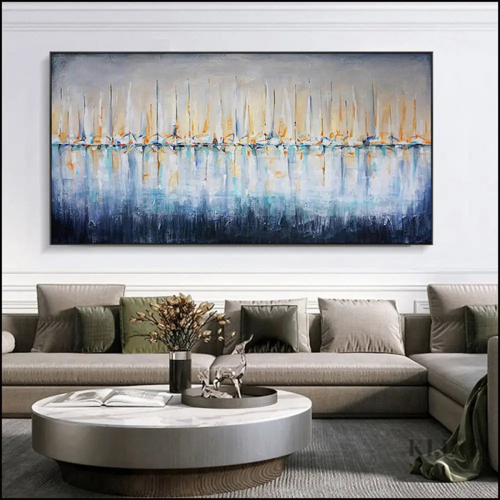 Distant Shores - Hand Painting Nuvola