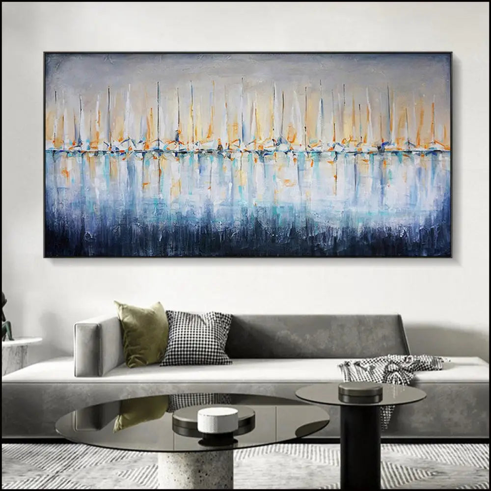 Distant Shores - Hand Painting Grand art mural