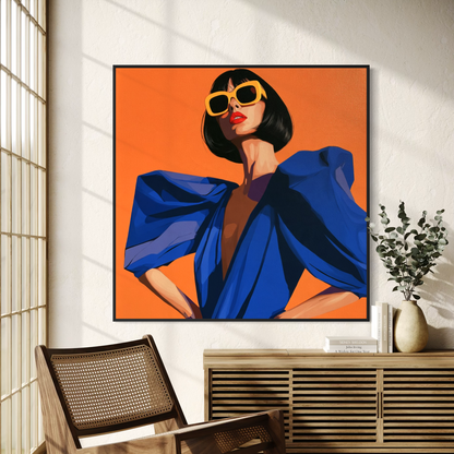 The Uptown Girl - Hand Painting