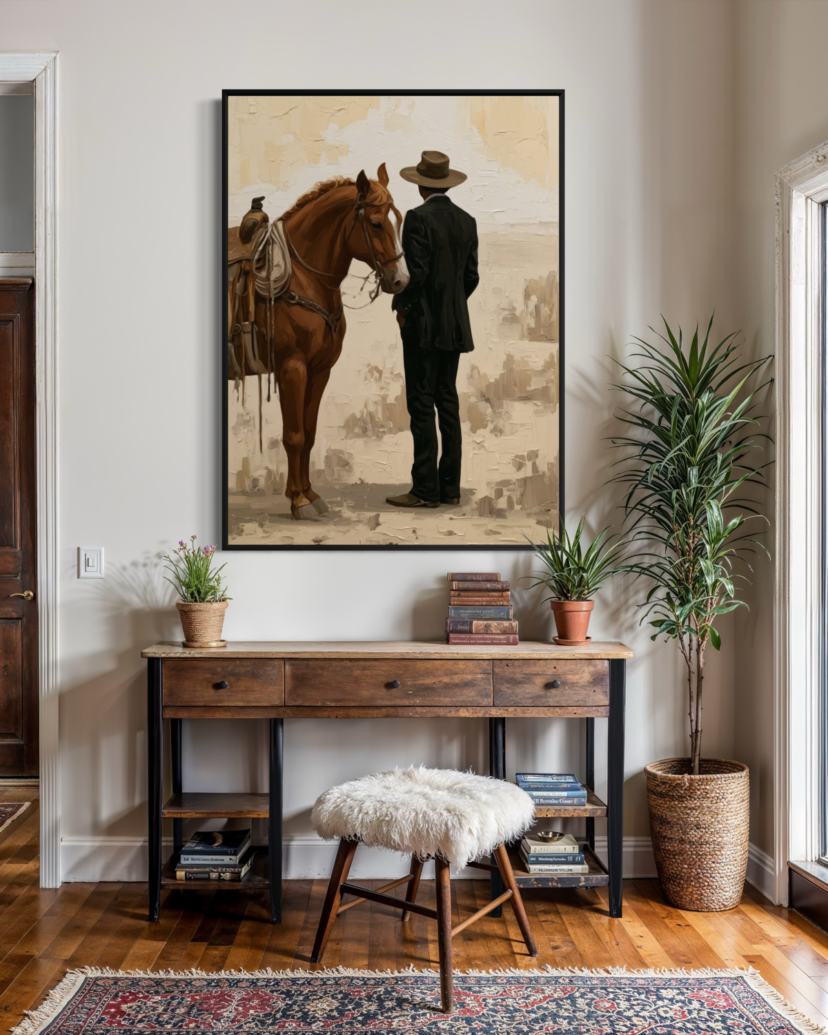A Cowboy’s Best Friend - Hand Painting Vintage Collection