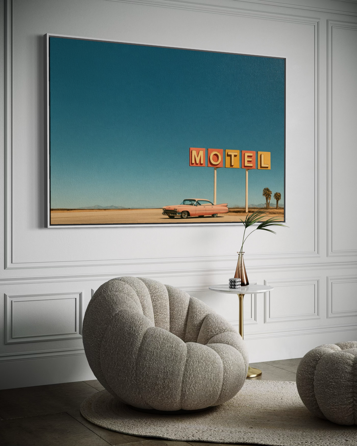 One Night on Route 66 - Hand Painting