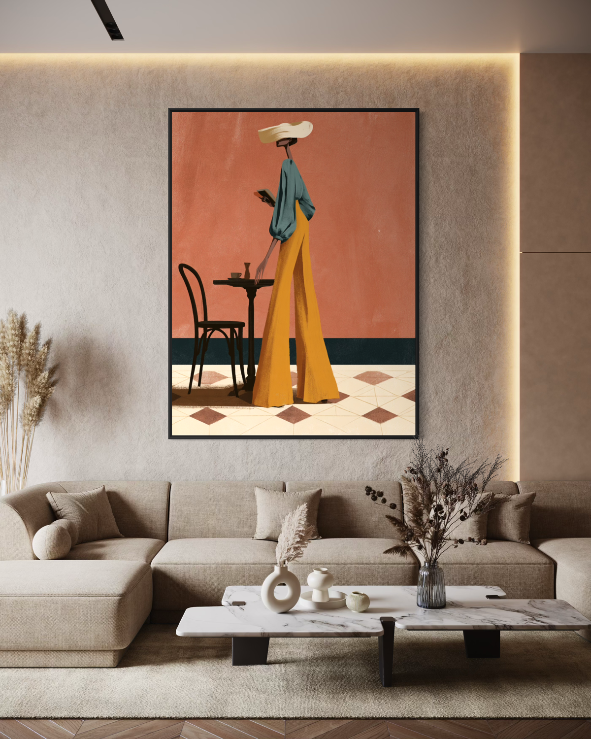 The Art of Being Unbothered - Hand Painting