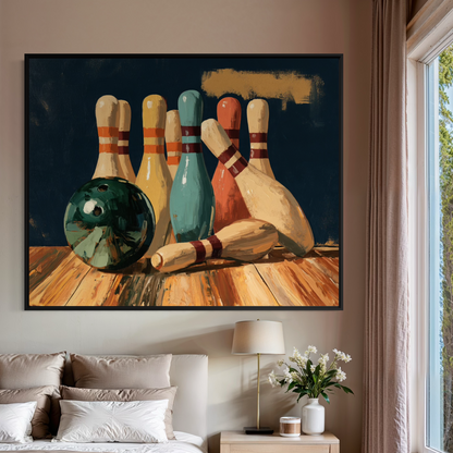 Saturday Night at the Lanes - Hand Painting