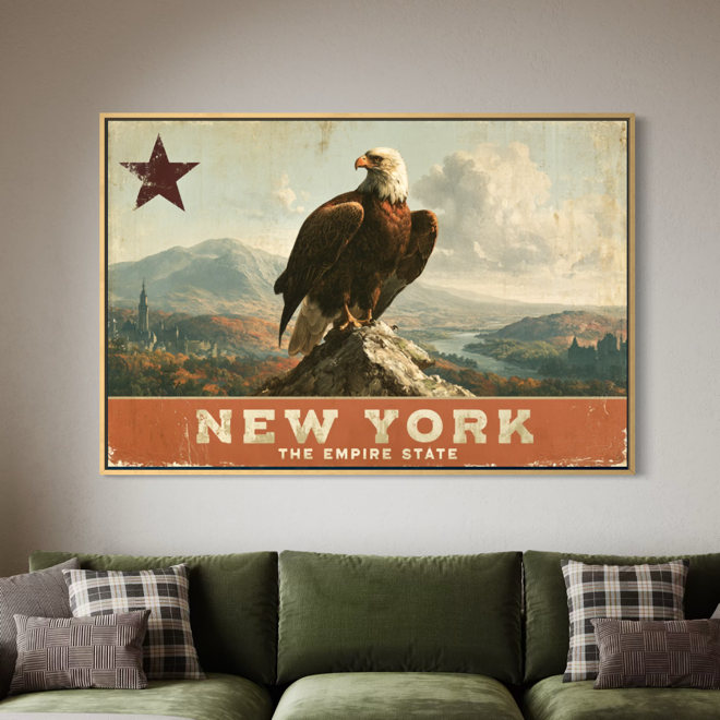 Land of the Free - Hand Painting Vintage Collection