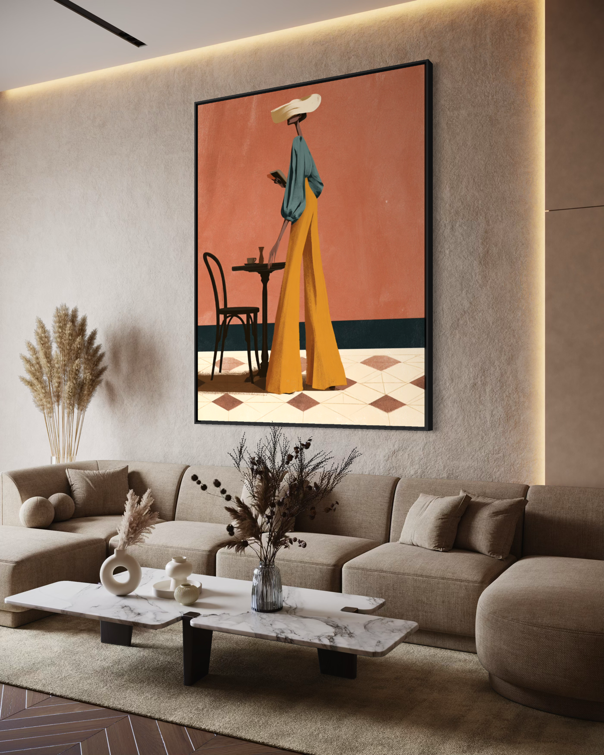 The Art of Being Unbothered - Hand Painting