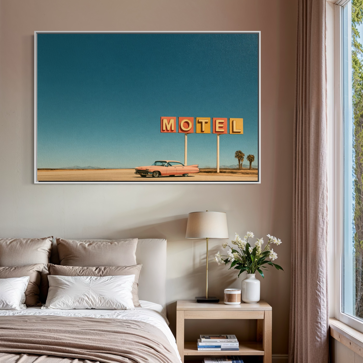 One Night on Route 66 - Hand Painting